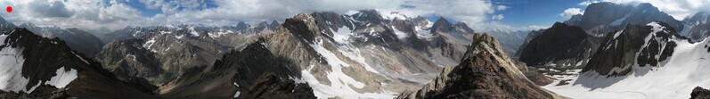 Круговая панорама с вершины 4140