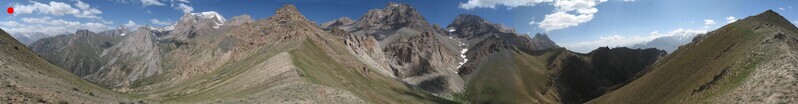 круговая панорама, снятая чуть выше пер.Джиджик