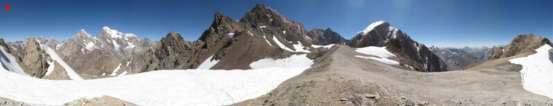 круговая панорама с третьей седловины