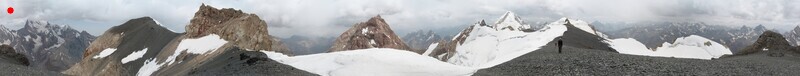 круговая панорама с хребта Замка