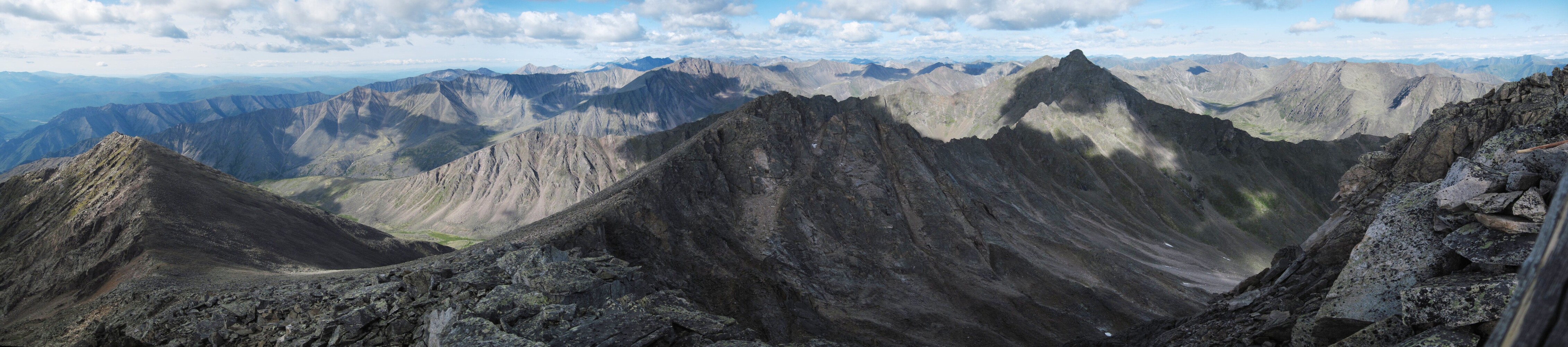 панорама с вершины на запад