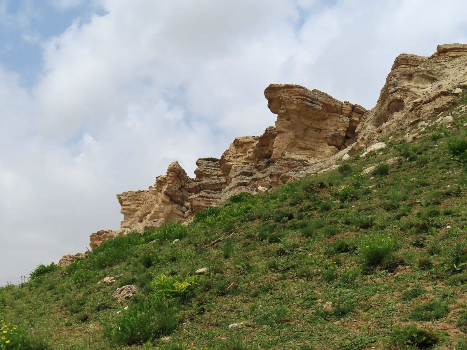    rocks at the top