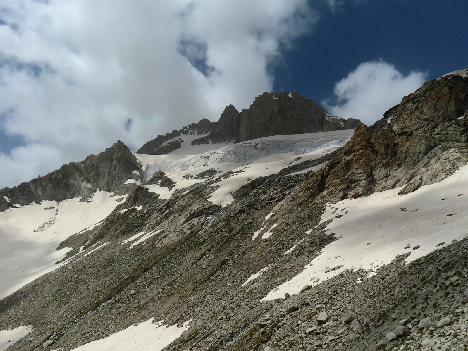 вид в сторону перевала Курчатова view towards Kurchatov pass