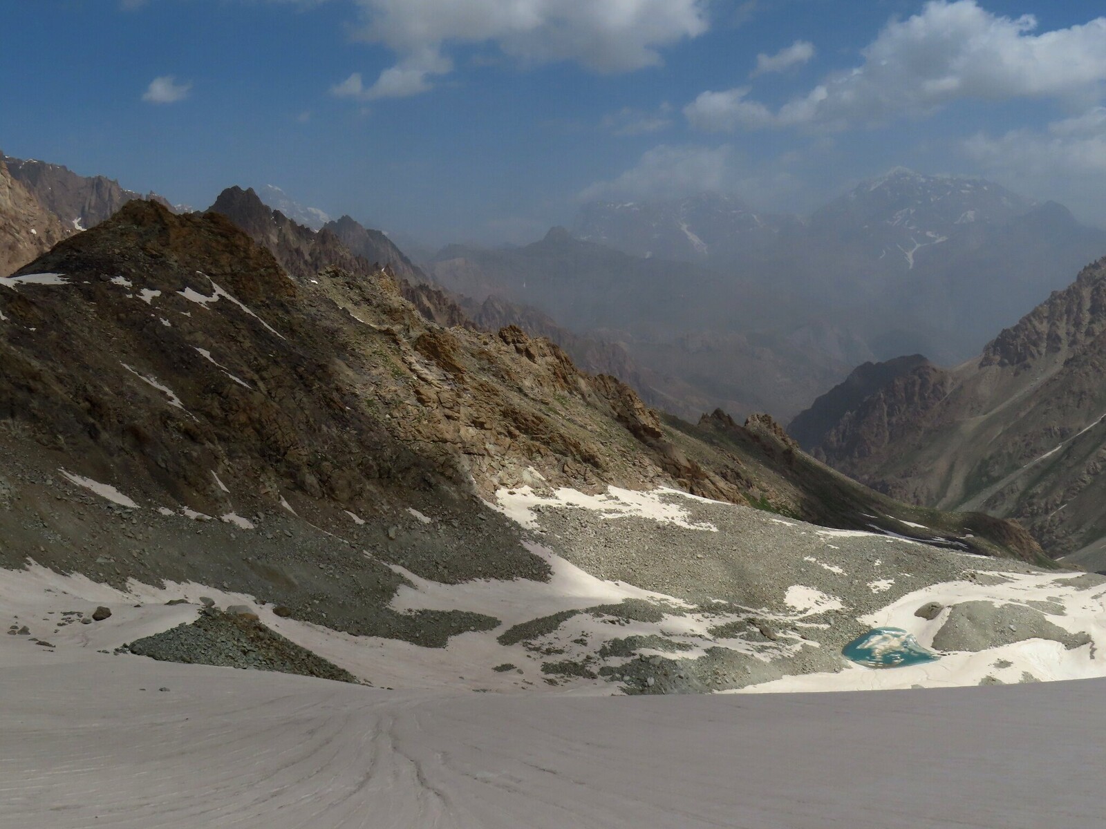      view from the pass to the north