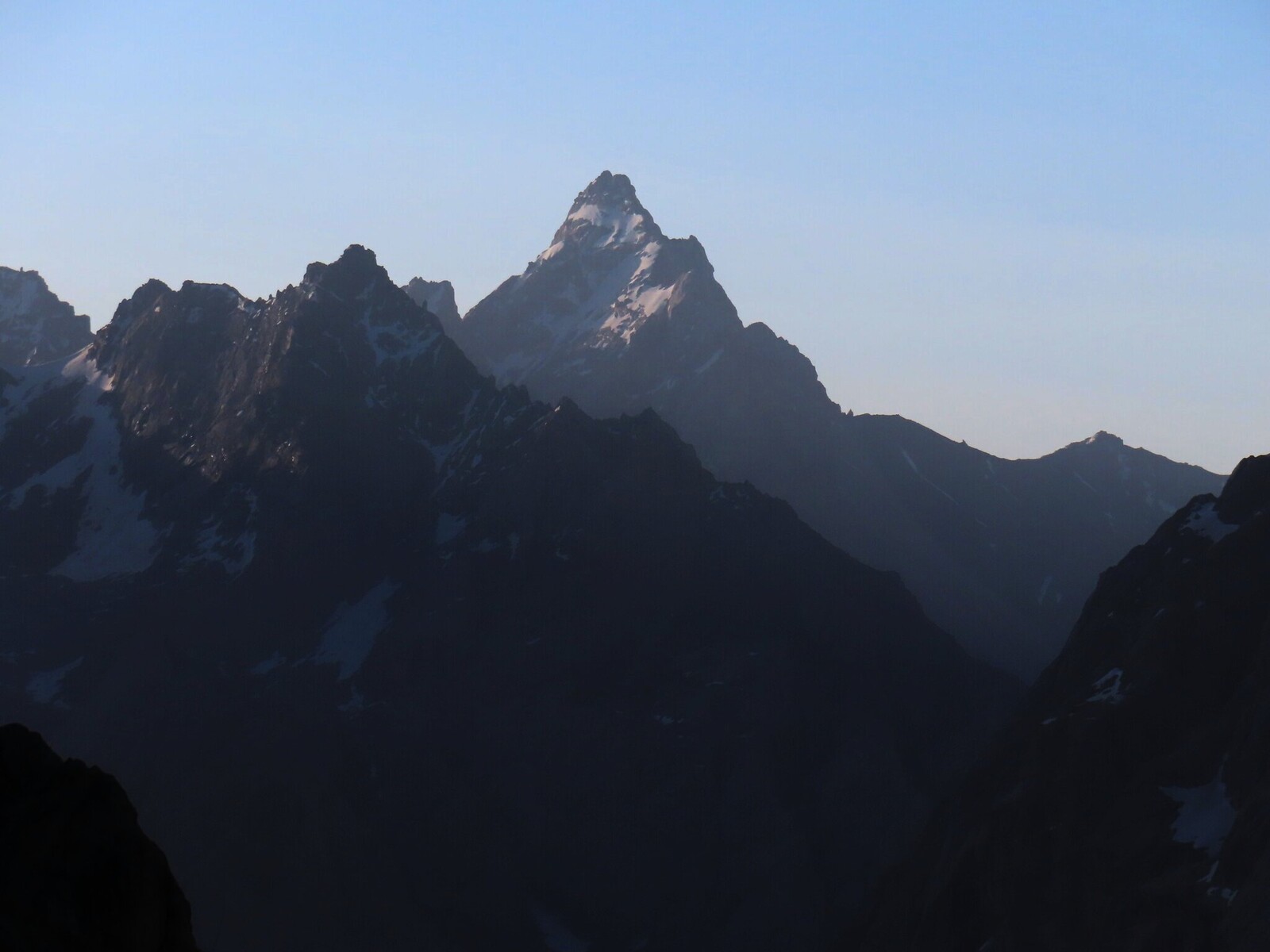    .  morning view of Bely Bars mountain