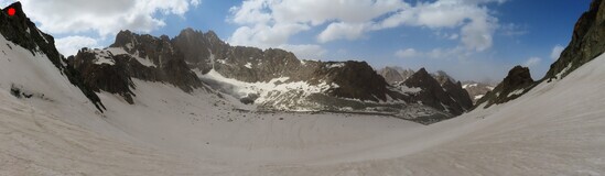      view from the pass to north
