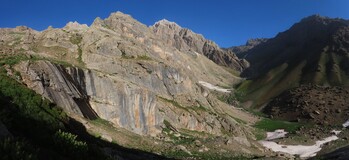       bypassing waterfalls before coming to the valley