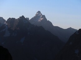    .  morning view of Bely Bars mountain