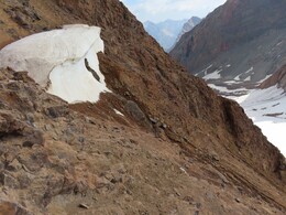    . . the start of the descent from East Kaznok pass