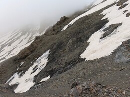        I am looking for a way in snow patches and icy screes