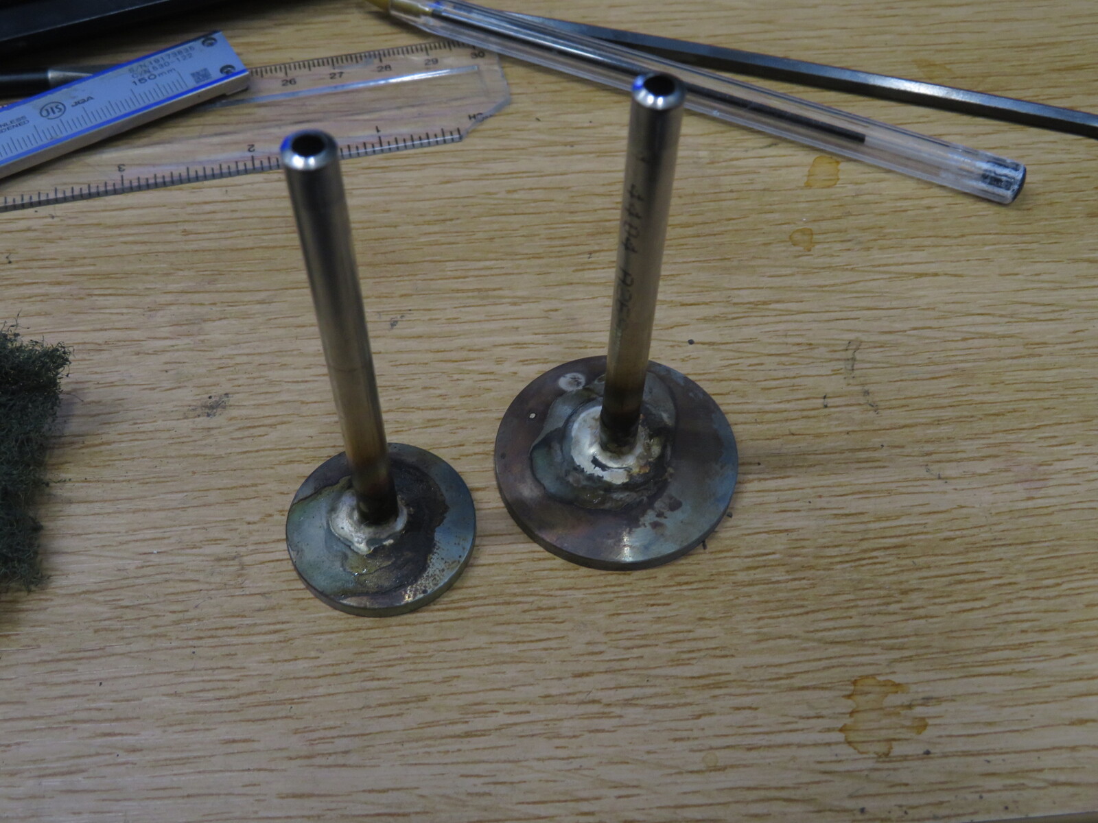 KF to 6mm Swagelock adapters welded in the workshop
