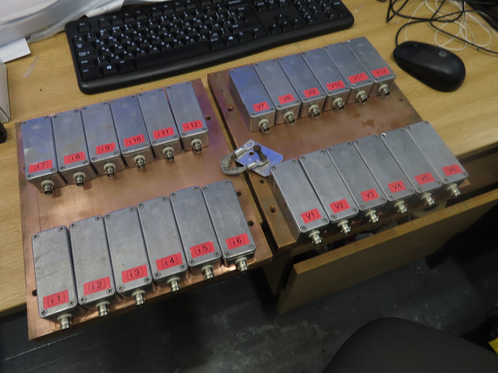 original cryostat connectors removed