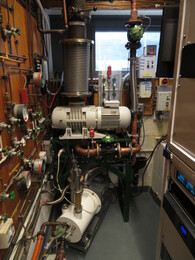 new location for circulation pumps (roots moved up, rotary under it)