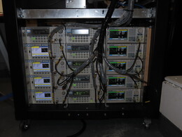 drive and reference cables in the rack