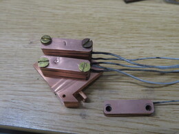 mounting on the copper block for calibration