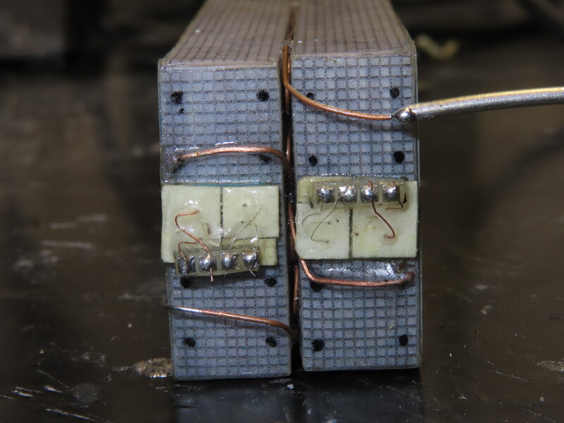 bottom side of inner cells, bolometer boxes and filling lines